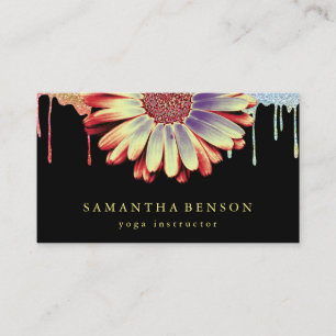 Elegant Lotus Flower Logo Yoga Visitekaartje