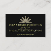 Elegant Lotus Flower Logo Yoga Visitekaartje (Achterkant)