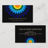 Elegant Lotus Flower Logo Yoga Visitekaartje (Voorkant / Achterkant)