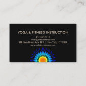 Elegant Lotus Flower Logo Yoga Visitekaartje (Achterkant)