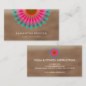 Elegant Lotus Flower Logo Yoga Visitekaartje (Voorkant / Achterkant)