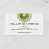 Elegant Lotus Flower Logo Yoga Visitekaartje (Achterkant)