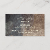 Élégant Lotus Flower Mandala Carte de visite (Dos)