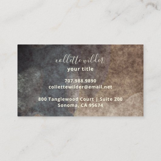 Élégant Lotus Flower Mandala Carte de visite (Dos)