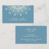 Elegant Lotus Flower Mandala Visitekaartje (Voorkant / Achterkant)