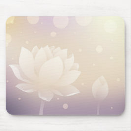 Elegant Lotus Flower Mouse Pad  Muismat