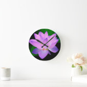 Elegant Lotus Flower Ronde Klok (Huis)