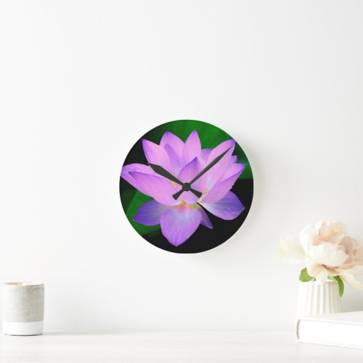 Elegant Lotus Flower Ronde Klok (Huis)