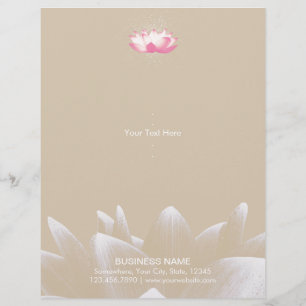 Elegant Lotus Flower Salon & Spa Flyer