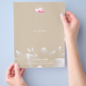 Elegant Lotus Flower Salon & Spa Flyer (Hand)