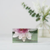 Elegant Lotus Flower Visitekaartjes (Staand voorkant)