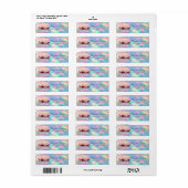 Elegant Lotus Holographic Iridescent Opal Etiket (Full Sheet)