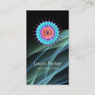 Elegant Lotus Logo Simple Floral Health Healing Visitekaartje