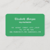 Élégant Lotus Mandala Ombre Carte de visite (Dos)