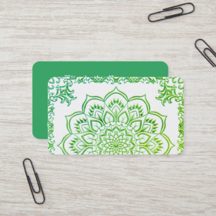 Elegant Lotus Mandala Ombre Visitekaartje