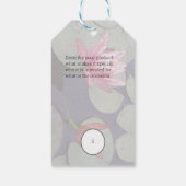 Elegant Lotus Price Label Cadeaulabel (Achterkant)