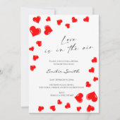 Elegant Love is in the air bridal shower   Kaart (Voorkant)