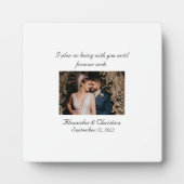 Elegant Love Quote: Forever Fotoplaat (Voorkant)