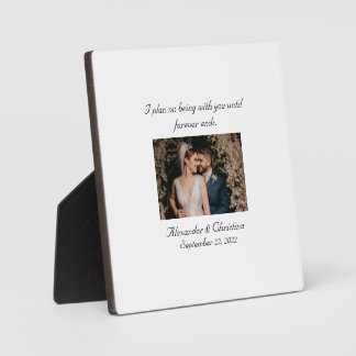 Elegant Love Quote: Forever Fotoplaat