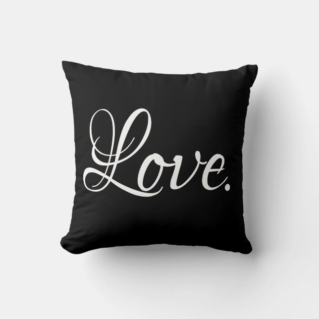 elegant LOVE-script Kussen (Voorkant)