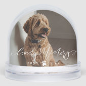 Elegant Loving Memory Dog Pet Name Photo Memorial (Avant)
