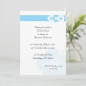 Elégant Luau Thème Invitations Bleu (Debout devant)