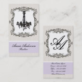 Élégant lustre Cartes de visite immobiliers (Devant / Derrière)