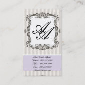 Élégant lustre Cartes de visite immobiliers (Dos)