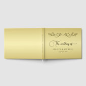 Elegant Luxe Goud  bruiloft Gastenboek (Volledig)