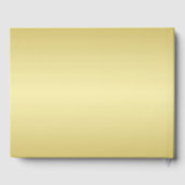 Elegant Luxe Goud  bruiloft Gastenboek (Achterkant)