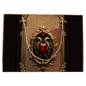 Elegant luxe hart embleem. groot cadeauzakje (Achterkant)