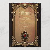 Elegant luxe hart embleem. menu (Voorkant)