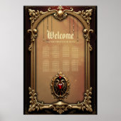 Elegant luxe hart embleem. poster (Voorkant)