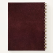 Elegant Luxe Logo Oxblood Leather Notitieboek (Achterkant)