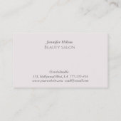 Elegant luxe parelgoud, lichtgevend visitekaartje (Achterkant)