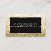 Elegant luxe stijlvol, modern, glittery Bokeh Visitekaartje (Achterkant)