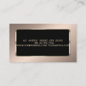 Elegant luxe stijlvol, professioneel visitekaartje (Achterkant)