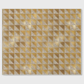 Elegant Luxurous Gold Silver Glitter Sparkle Cadeaupapier (Vlak)