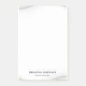 Elegant Luxury Boutique White Gold Post-it® Notes (Voorkant)