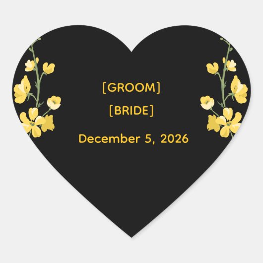 Elegant Luxury Envelope Seal Template Hart Sticker (Voorkant)