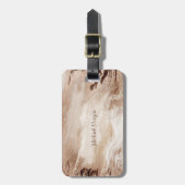 Elegant Luxury Glitter Marble Bagagelabel (Voorkant verticaal)