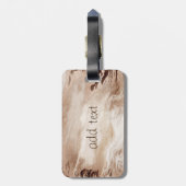 Elegant Luxury Glitter Marble Bagagelabel (Achterkant verticaal)