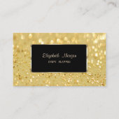 Elegant Luxury, Glittery Bokeh Visitekaartje (Voorkant)
