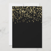 Elegant Luxury Gold Faux Wedding Kaart (Achterkant)