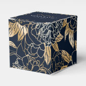 Elegant Luxury Gold Florals Wedding for Box Bedankdoosjes (Voorkant Zijde)