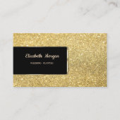 Elegant Luxury Gold Glitter Bokeh Visitekaartje (Voorkant)