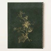 Elegant luxury gold green business professional planner (Achterkant)