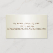 Elegant Luxury  Gold Visitekaartje (Achterkant)