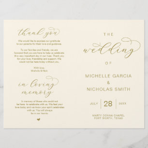 Elegant Luxury Gold, vouwbare weddenschappen