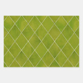 Elegant Luxury Jewel Tones Argyle Pattern Inpakpapier Vel (Voorkant 3)